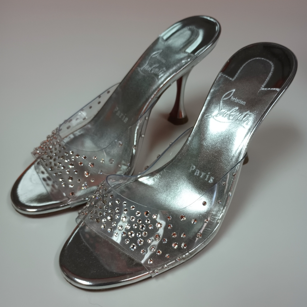 Christian Louboutin Degramule Strass 85 heeled sandals